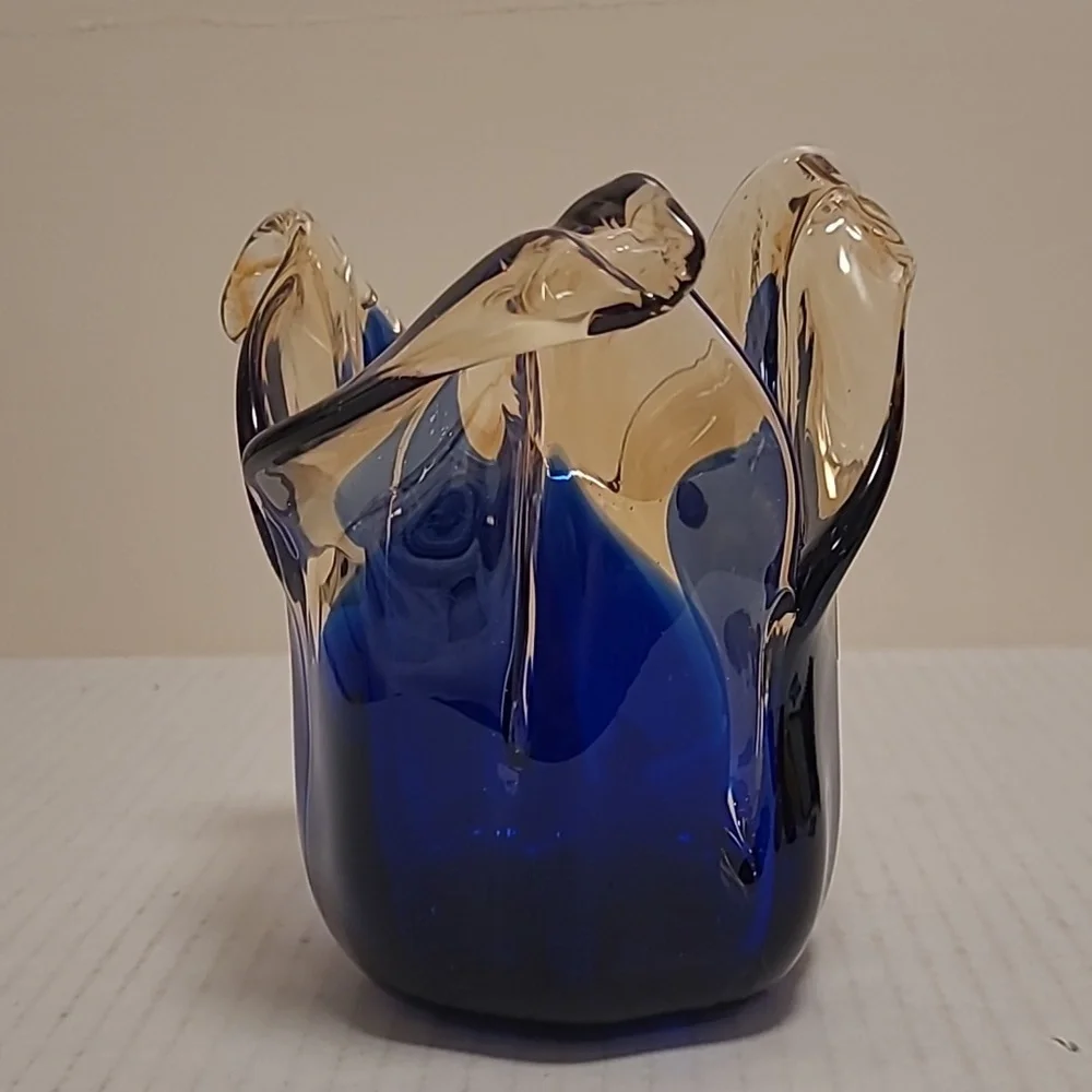 NWT White Cristal Murano Style Vase From Italy